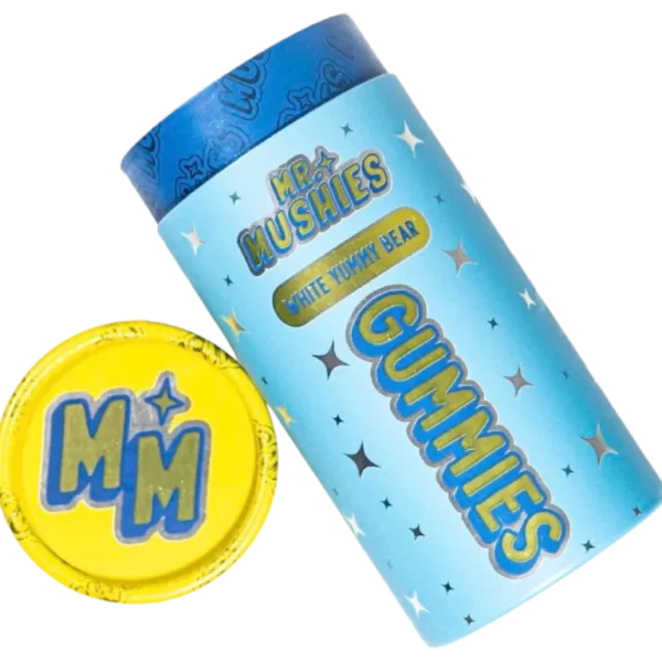 Mr Mushies White Yummy Bear Mushroom Gummies